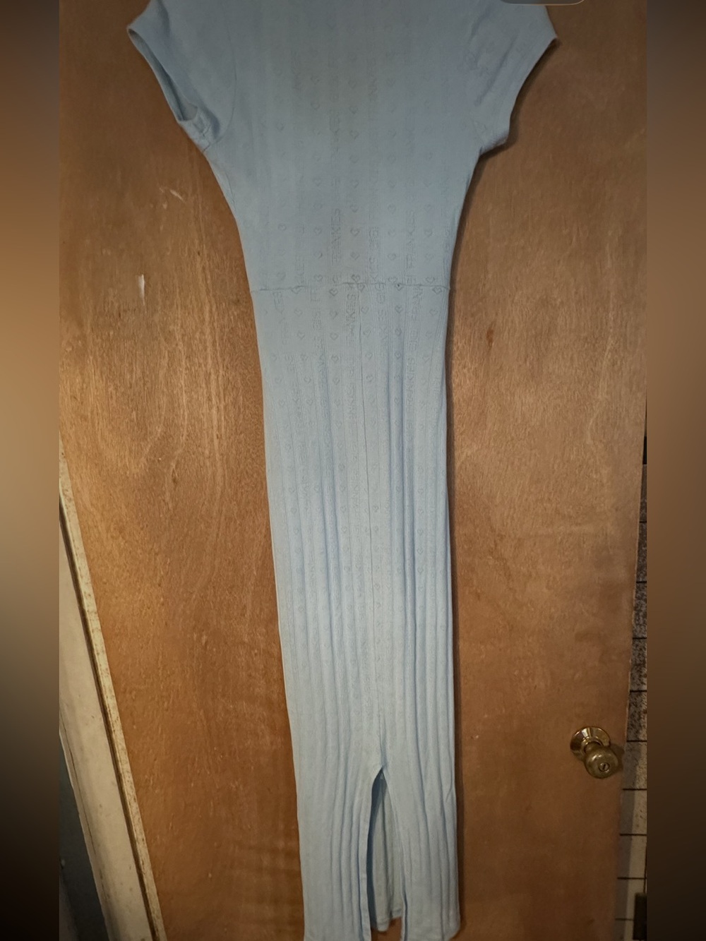 Frankie's Bikinis x Gigi Hadid Millie Lounge Maxi Dress in Asher Blue size m - Picture 9 of 15